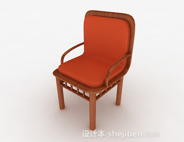 木质舒适家居生活椅3d模型下载