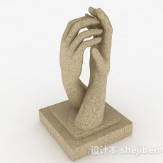 艺术雕塑品3d模型下载