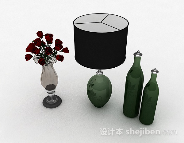 现代风格室内花瓶摆设品3d模型下载