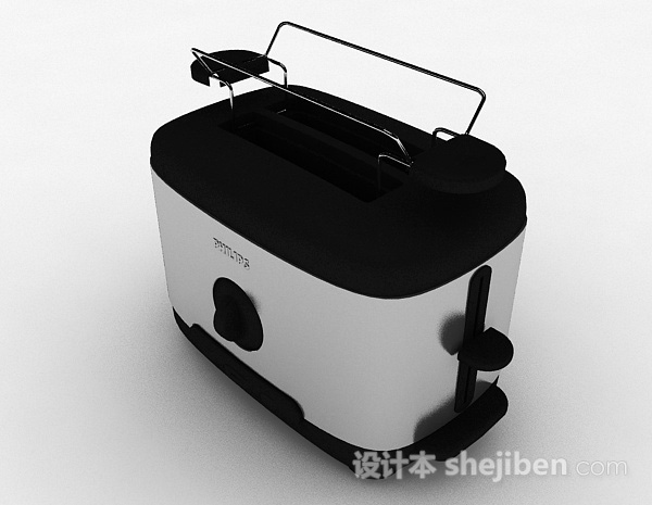 现代风格黑色厨房电器3d模型下载