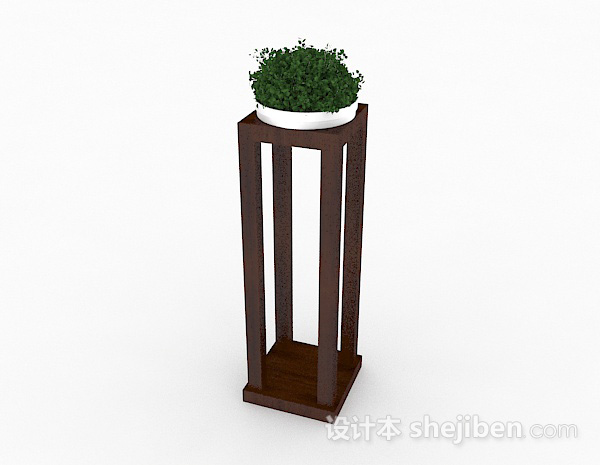 绿色室内盆栽摆设3d模型下载