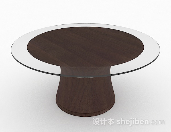 家居圆形餐桌3d模型下载