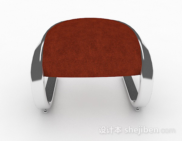 现代风格个性红色凳子3d模型下载