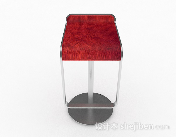 现代风格红色休闲椅子3d模型下载