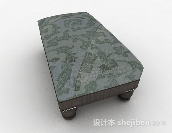 设计本花纹沙发凳子3d模型下载