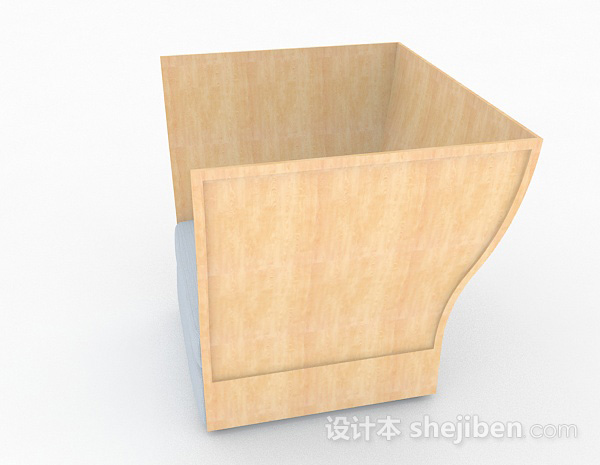 设计本创意简约单人沙发3d模型下载