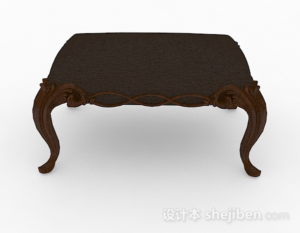 欧式风格欧式家居沙发凳3d模型下载