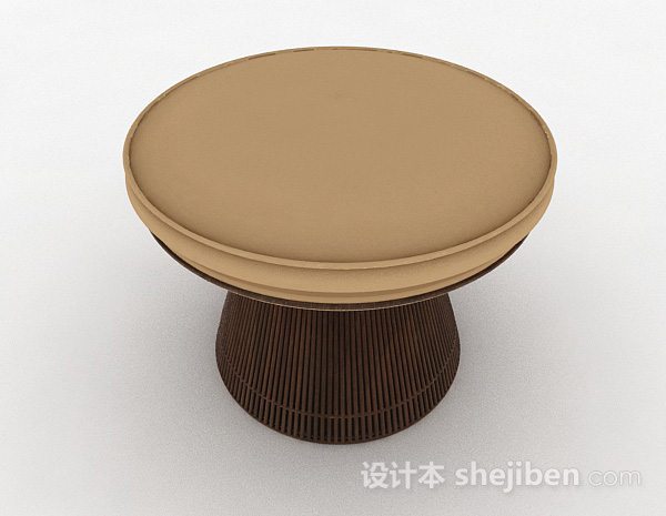 设计本现代风格米色造型凳子3d模型下载