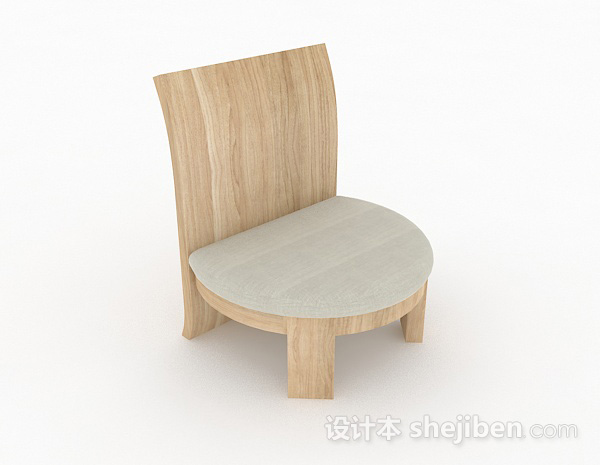 日式风格日式创意休闲椅子3d模型下载