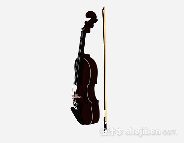 免费小提琴3d模型下载