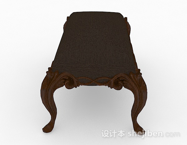 设计本欧式家居沙发凳3d模型下载