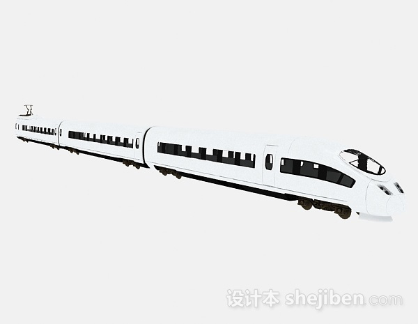 现代风格白色地铁3d模型下载