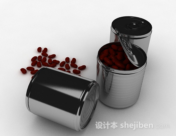 红豆罐头3d模型下载