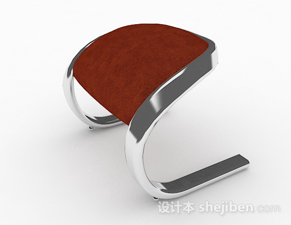 设计本个性红色凳子3d模型下载