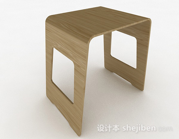 现代风格简约家居凳子3d模型下载