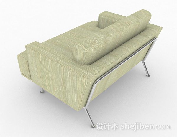 设计本绿色清新清新单人沙发3d模型下载