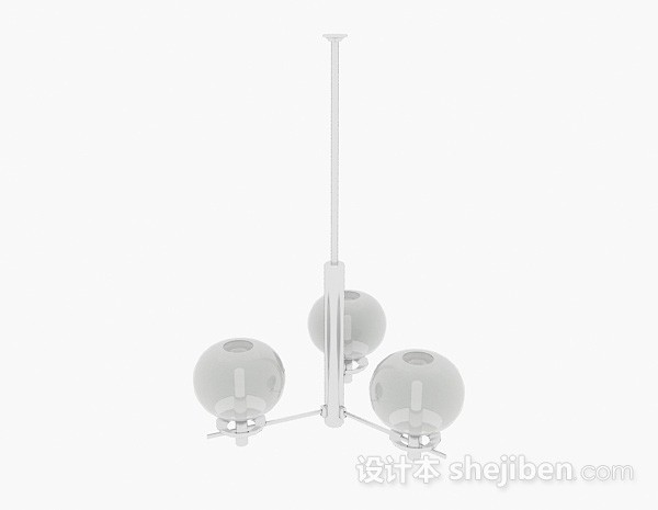 现代风格现代风格烛台状吊灯3d模型下载