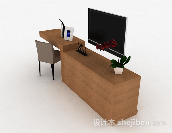 设计本现代风格家居电视柜3d模型下载