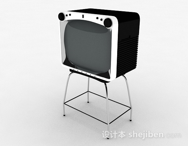 欧式风格欧式风格黑色复古造型电视剧3d模型下载