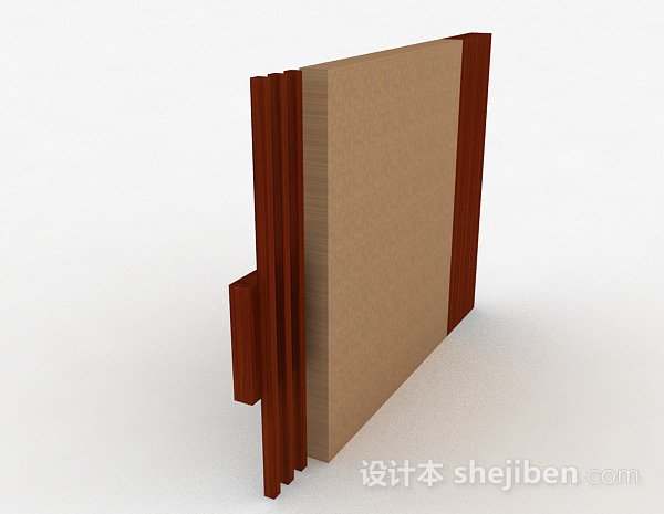 设计本现代风格个性化木质电视柜3d模型下载