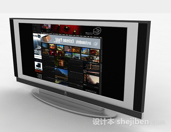 免费家居立式电视机3d模型下载