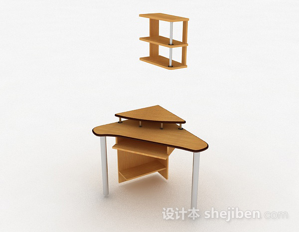 三角小书桌3d模型下载