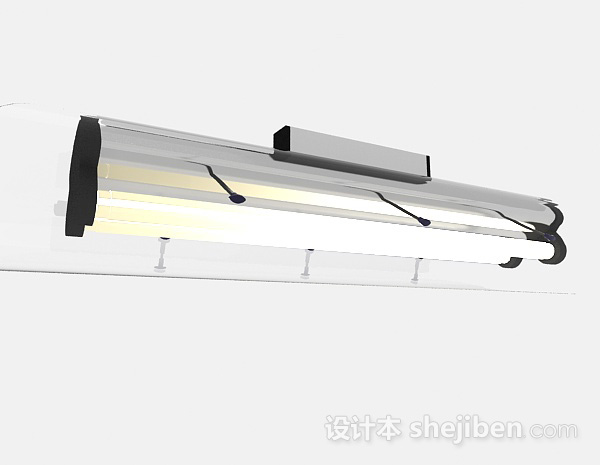 现代风格客厅白炽灯管3d模型下载