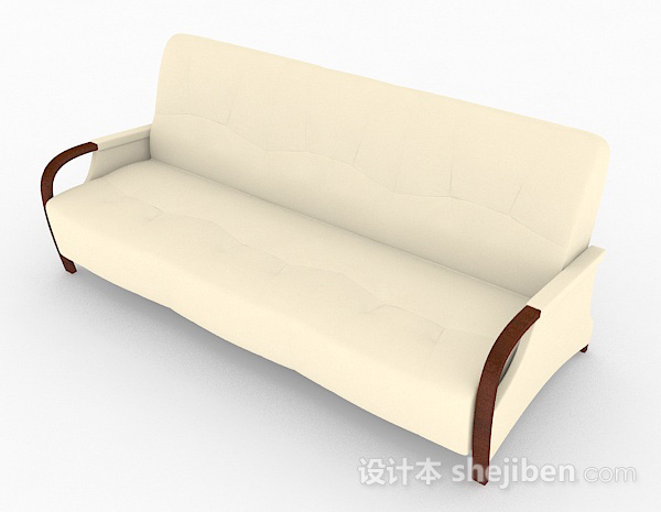 现代风格简约双人沙发3d模型下载