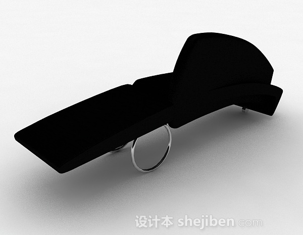 现代风格创意个性黑色多人沙发3d模型下载
