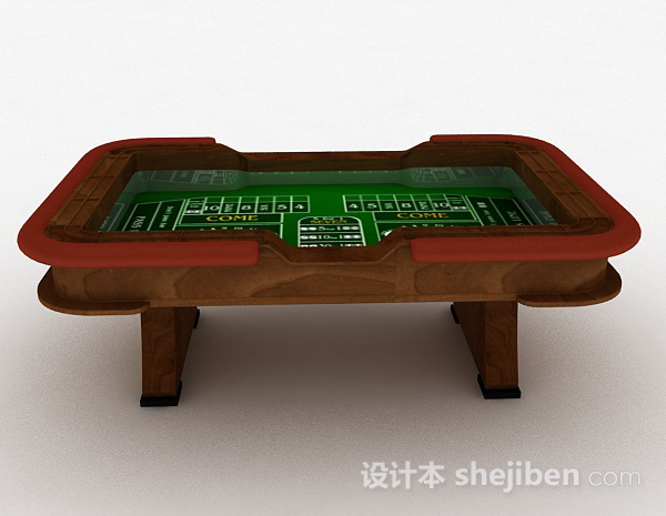 现代风格娱乐赌桌3d模型下载