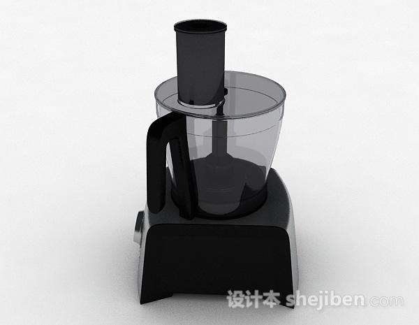 设计本黑色榨汁机3d模型下载