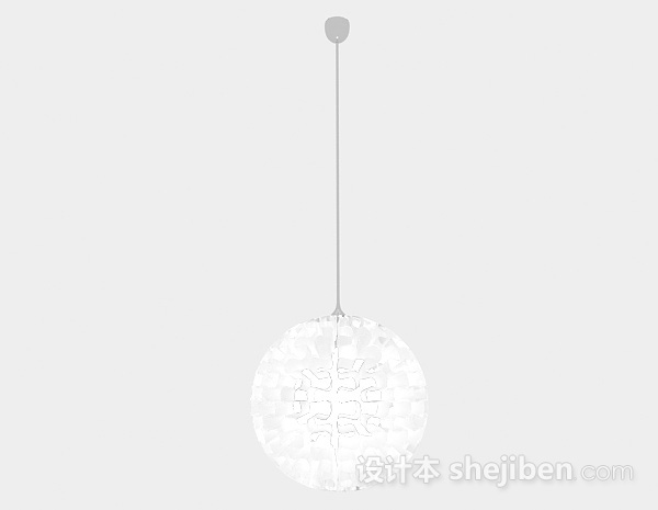 设计本现代风格白色圆球装饰效果图3d模型下载