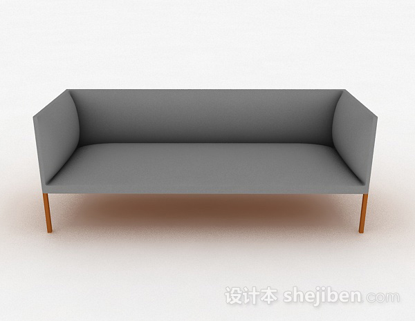 现代风格简约家居双人沙发3d模型下载