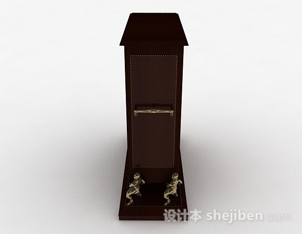 免费欧式金属雕刻储物柜3d模型下载