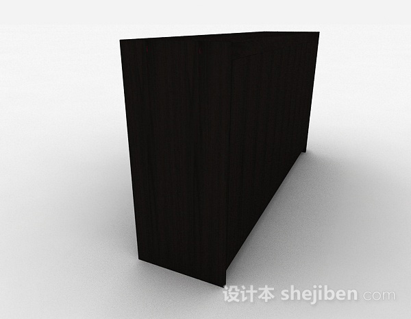 设计本简约木质柜子3d模型下载