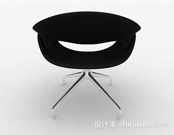 现代风格现代时尚黑色家居椅3d模型下载