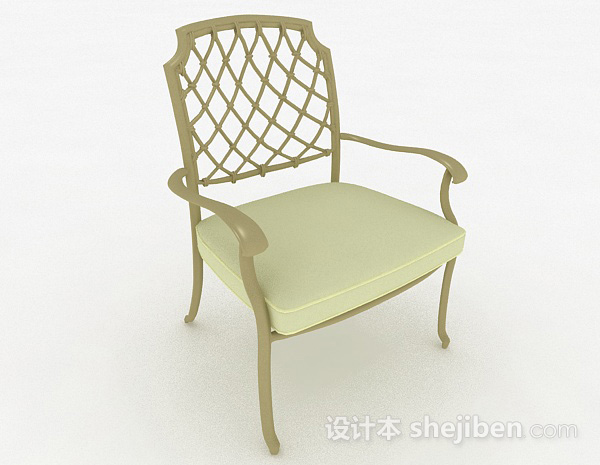 现代风格绿色家居椅子3d模型下载