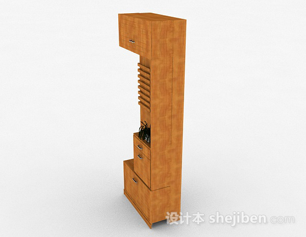免费家居木质柜子3d模型下载