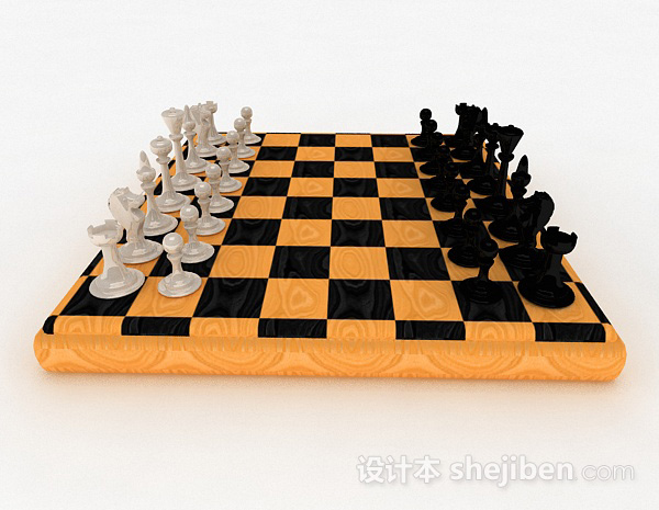 设计本西洋棋3d模型下载