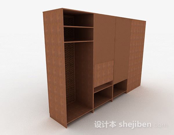 设计本中式家居衣柜3d模型下载