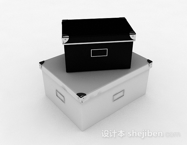 现代风格储物箱3d模型下载