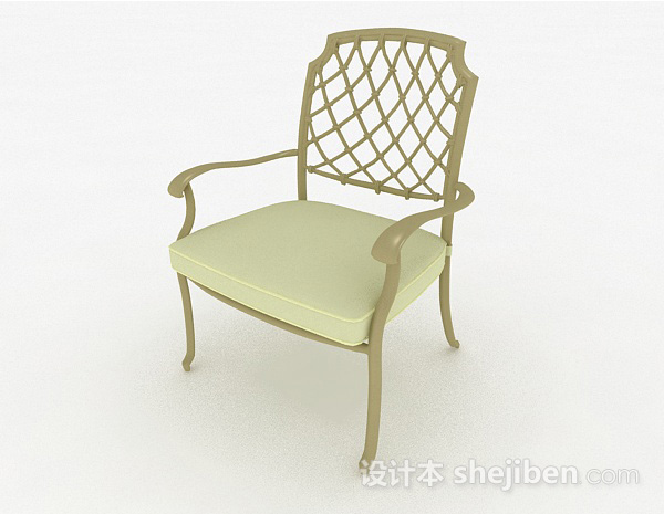 绿色家居椅子3d模型下载
