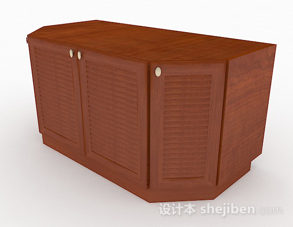 免费木质家居床头柜3d模型下载