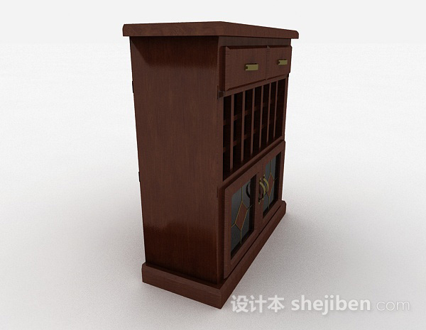 免费中式风格家居柜子3d模型下载