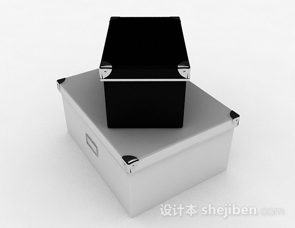 免费现代风格储物箱3d模型下载