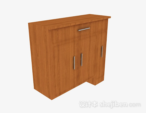 木质多门储物柜3d模型下载