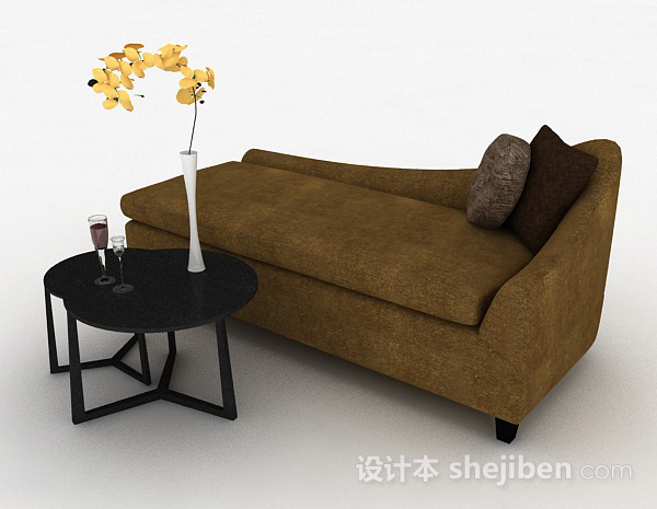 现代风格现代风格单人沙发3d模型下载