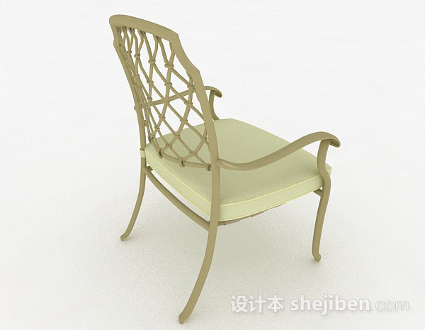 设计本绿色家居椅子3d模型下载