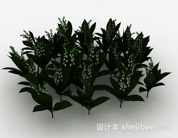 设计本园林观赏型植物3d模型下载