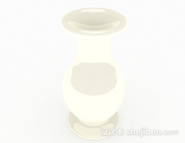 免费摆设陶瓷广口瓶3d模型下载